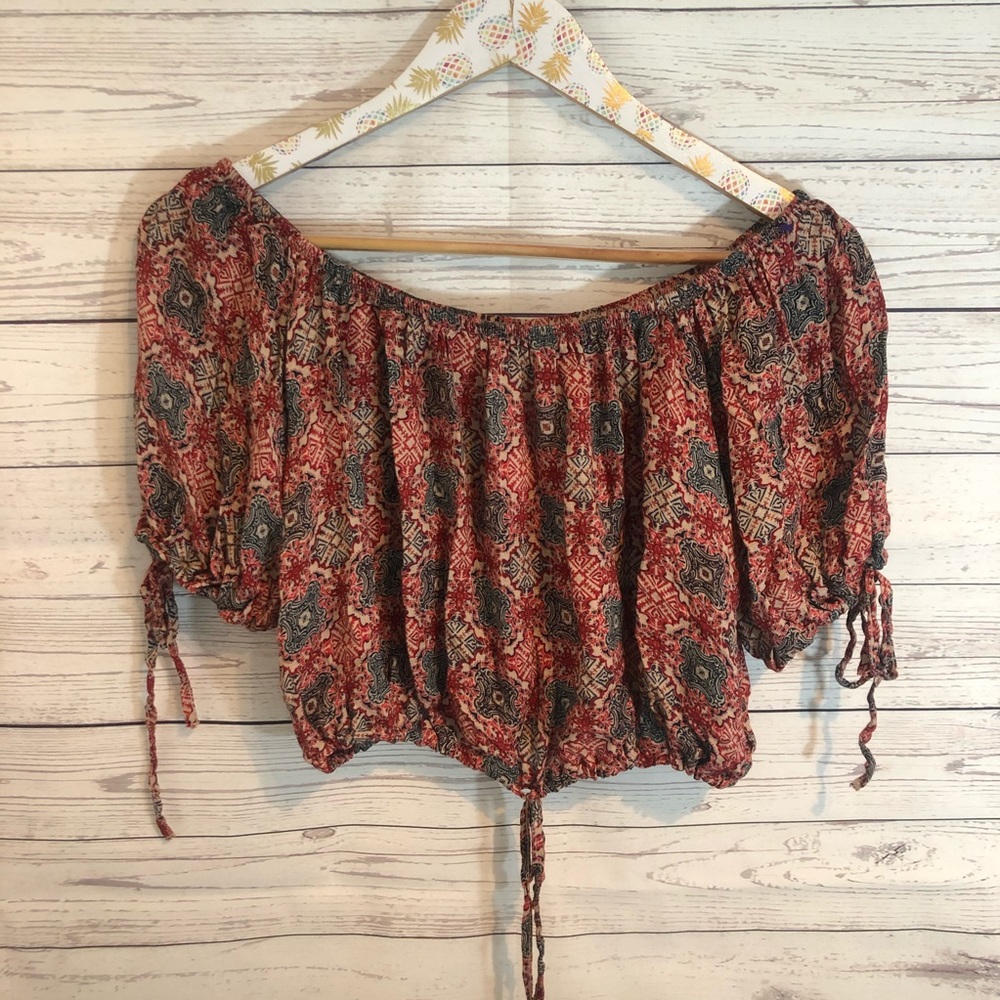 NWT Free People Electric Love Crop blouse top - Picture 2 of 6